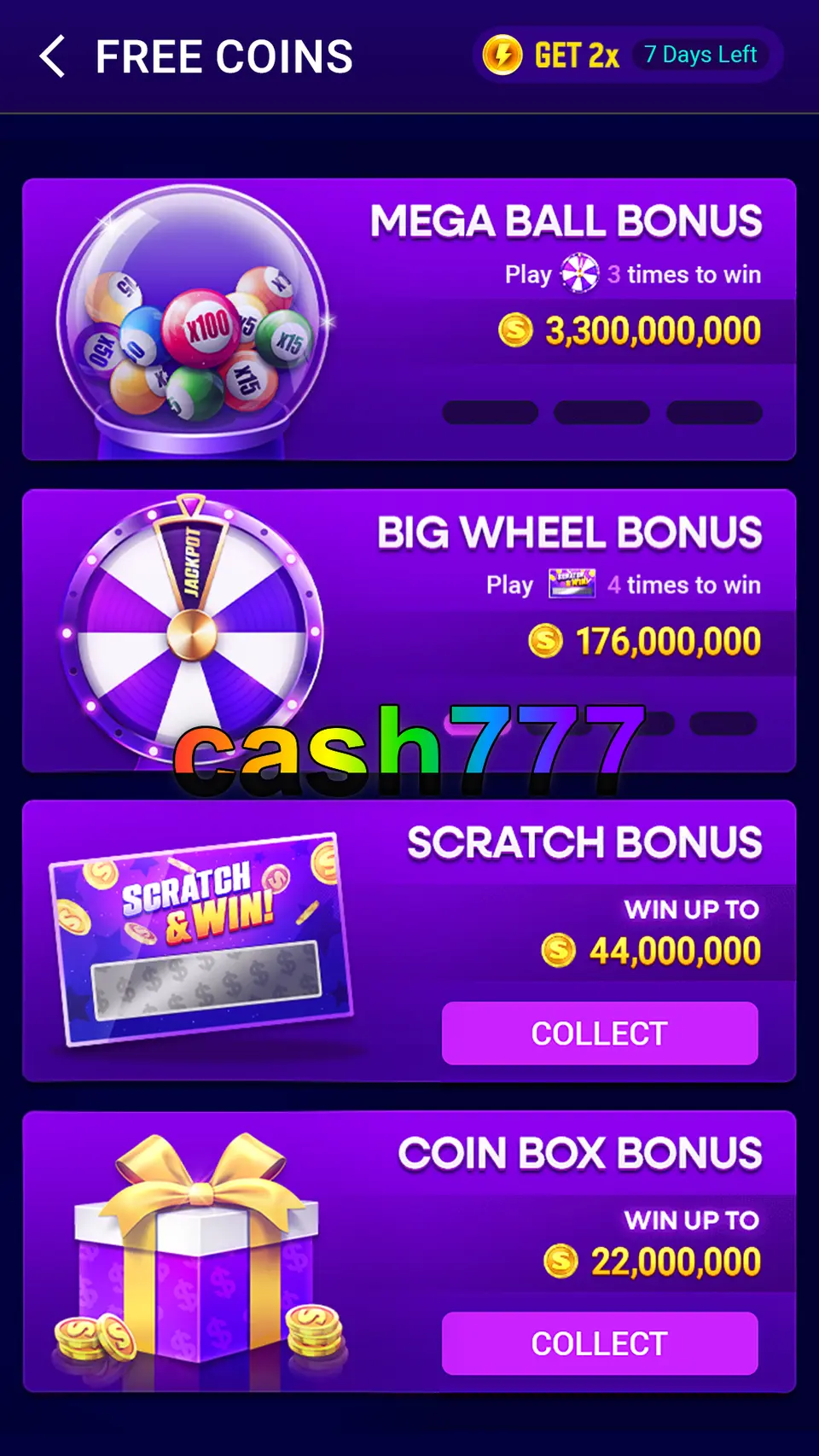 cash777 Tangkapan Layar Resmi APK